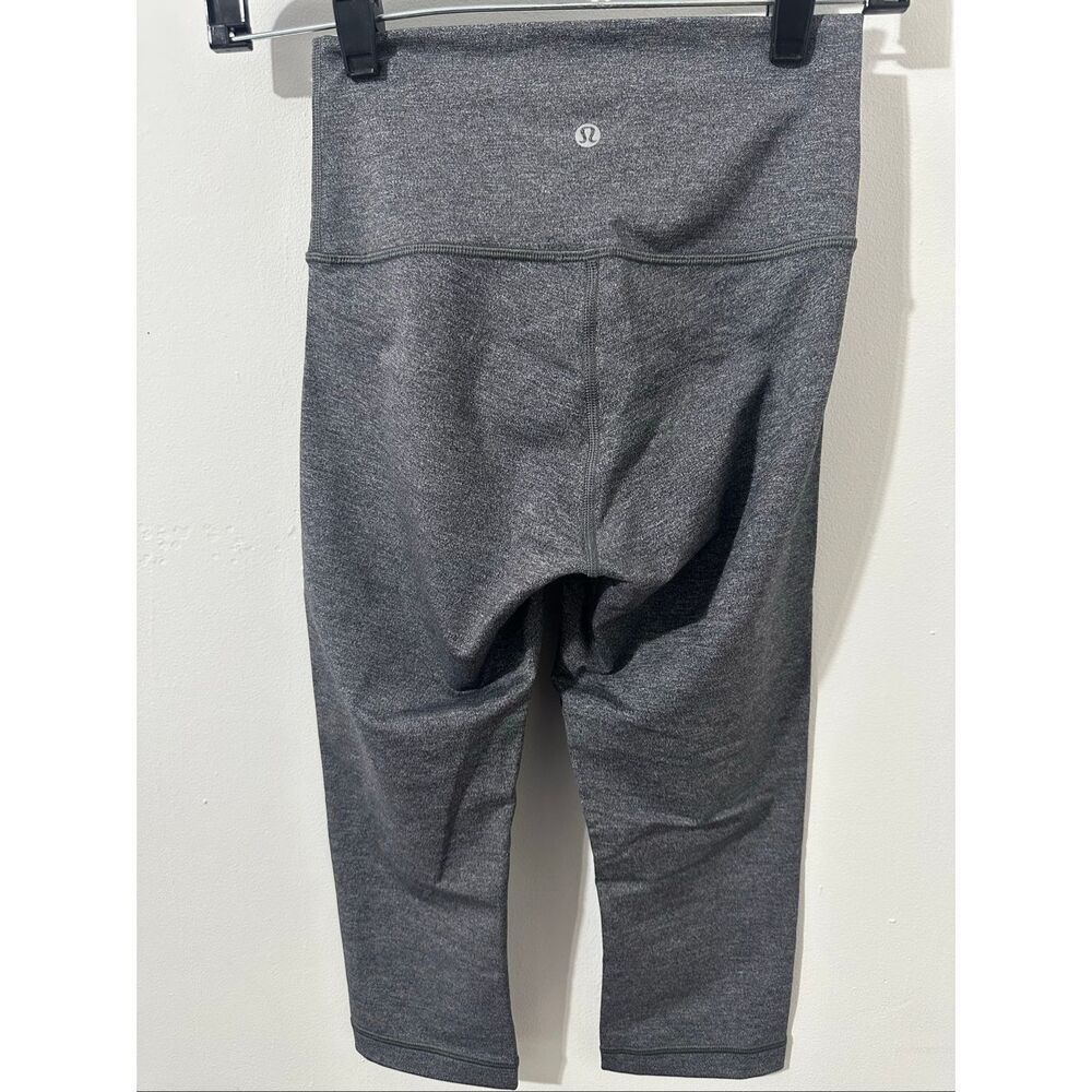 Lululemon Wunder Under Hi-Rise 1/2 Tight *Luxtreme 17" Heathered Black. A828 - Picture 3 of 5